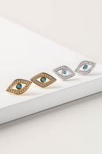 Load image into Gallery viewer, Eye CZ Stud Earrings
