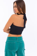 Load image into Gallery viewer, HALTER BANDEAU CROP TOP
