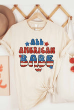 Load image into Gallery viewer, ALL AMERICAN BABE GRAPHIC TEE
