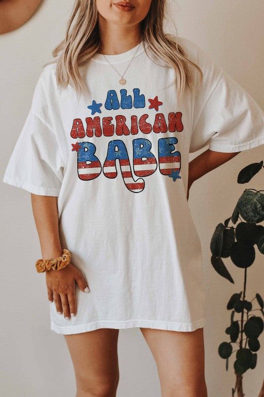 ALL AMERICAN BABE GRAPHIC TEE