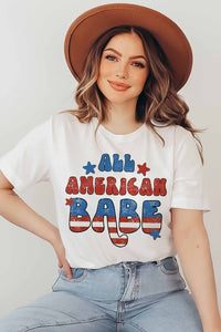 ALL AMERICAN BABE GRAPHIC TEE