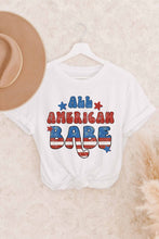 Load image into Gallery viewer, ALL AMERICAN BABE GRAPHIC TEE
