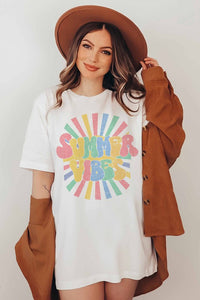 Summer Vibes Oversized Tee