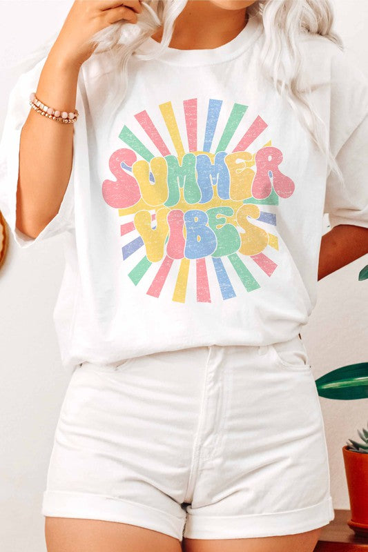 Summer Vibes Oversized Tee