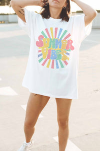 Summer Vibes Oversized Tee