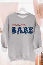 Load image into Gallery viewer, AMERICAN BABE GRAPHIC SWEATSHIRT
