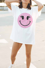 Load image into Gallery viewer, Pink Smiley Tee
