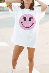 Pink Smiley Tee