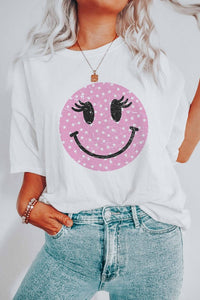 Pink Smiley Tee