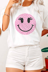 Pink Smiley Tee