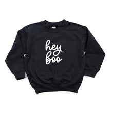 Load image into Gallery viewer, Hey Boo Cursive Youth Sweatshirt
