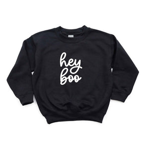 Hey Boo Cursive Youth Sweatshirt