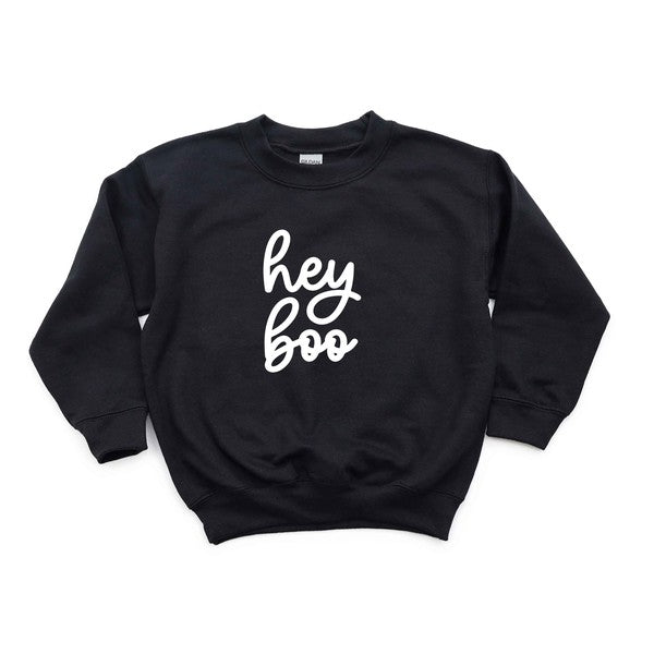 Hey Boo Cursive Youth Sweatshirt