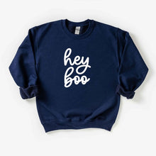 Load image into Gallery viewer, Hey Boo Cursive Youth Sweatshirt
