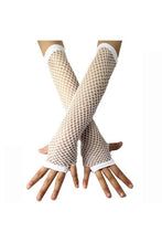 Load image into Gallery viewer, Fishnet Mesh Fingerless Gloves for party
