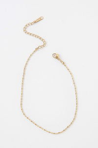 Shay Gold Bead Anklet