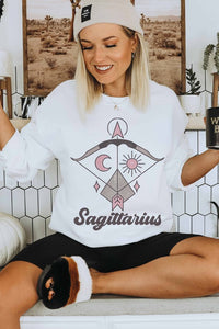 Sagittarius Graphic Curvy Crewneck