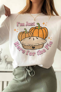 Here for the Pie Curvy Crewneck