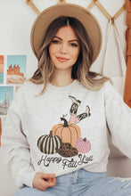 Load image into Gallery viewer, HAPPY FALL Y&#39;ALL GRAPHIC SWEATSHIRT
