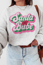 Load image into Gallery viewer, SANTA BABE GRAPHIC SWEATSHIRT
