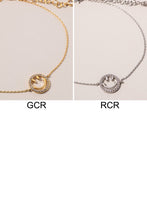 Load image into Gallery viewer, Smile CZ Charm Anklet
