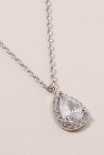 Load image into Gallery viewer, Bridesmaids Tear Drop CZ Necklace
