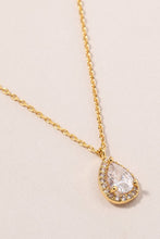 Load image into Gallery viewer, Bridesmaids Tear Drop CZ Necklace
