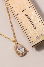 Load image into Gallery viewer, Bridesmaids Tear Drop CZ Necklace
