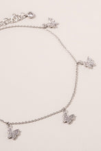 Load image into Gallery viewer, Mini Butterflies CZ Charms Anklet
