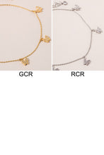 Load image into Gallery viewer, Mini Butterflies CZ Charms Anklet
