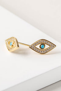 Eye CZ Stud Earrings