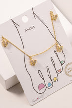 Load image into Gallery viewer, Mini Butterflies CZ Charms Anklet
