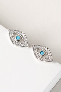 Eye CZ Stud Earrings