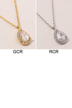 Load image into Gallery viewer, Bridesmaids Tear Drop CZ Necklace
