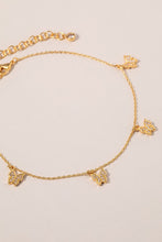 Load image into Gallery viewer, Mini Butterflies CZ Charms Anklet
