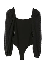 Load image into Gallery viewer, LS shirring sleeve bodysuit
